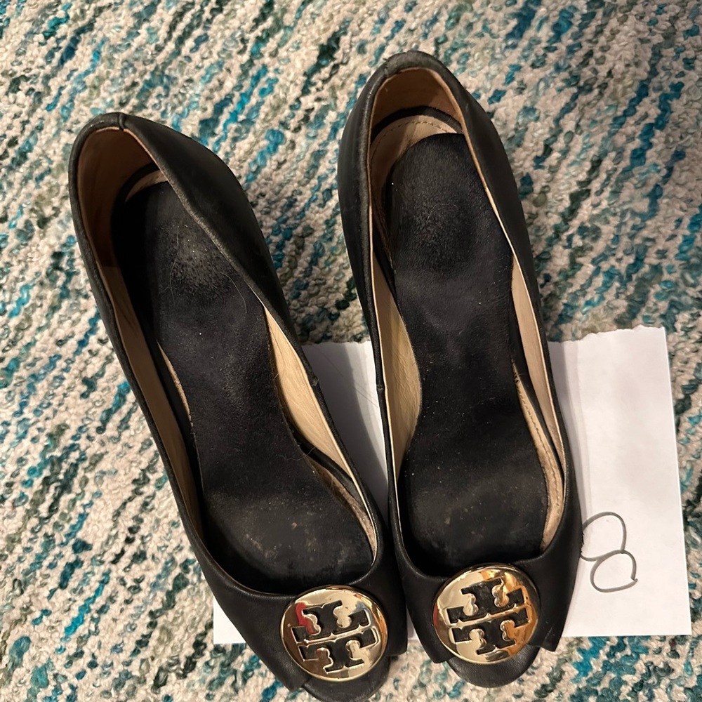 Two pair. Size 8. Tory Burch wedges.
